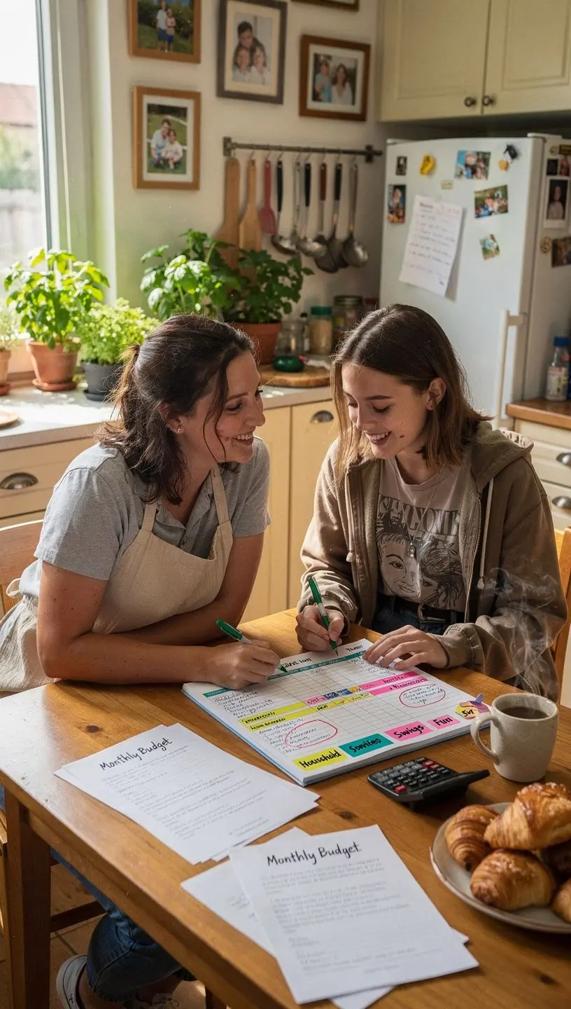 Csoportos tanulás során a résztvevők pénzügyi stratégiákat vitatnak meg.